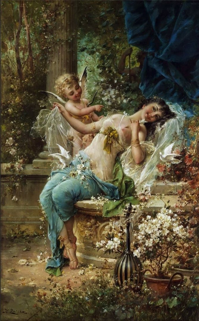 ハンス・ザッカ キューピッドの勝利 場所:個人蔵