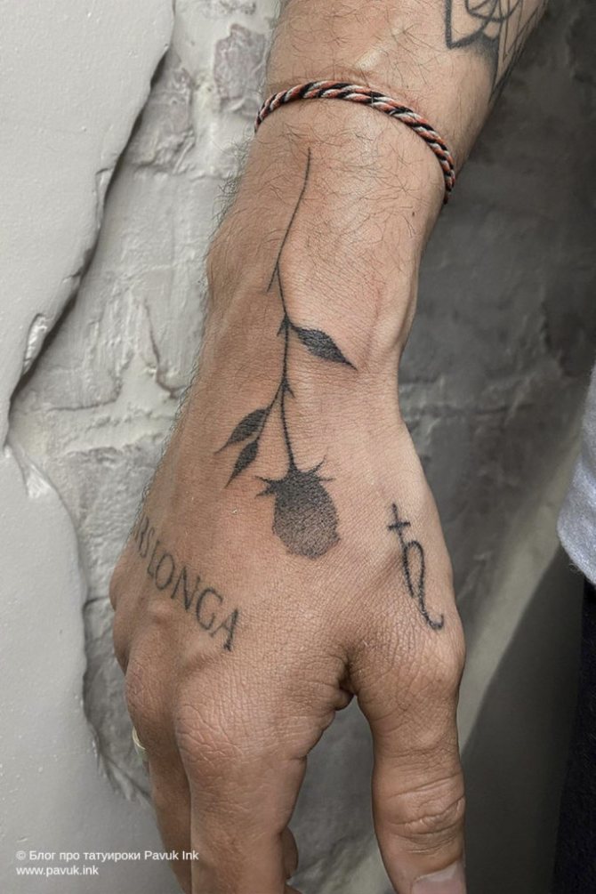 tatuaje de la mano 007