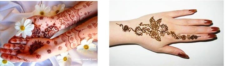 henna para pintar el cuerpo