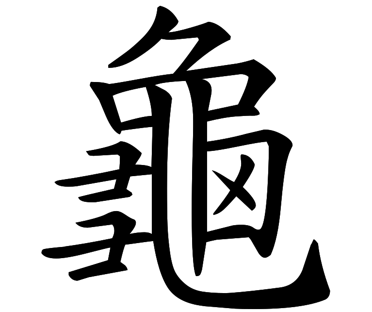 Tatouage de caractère pour une tortue