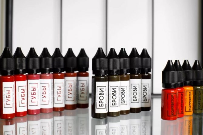 PMU Eyebrow Pigments by Master Anna Kutssevolova - kulmakarvapigmentit