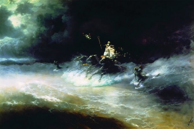 Ivan Konstantinovich Aivazovsky - Poseidons Reise auf dem Meer