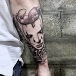 Изображение на маска за ръка на Арлекин