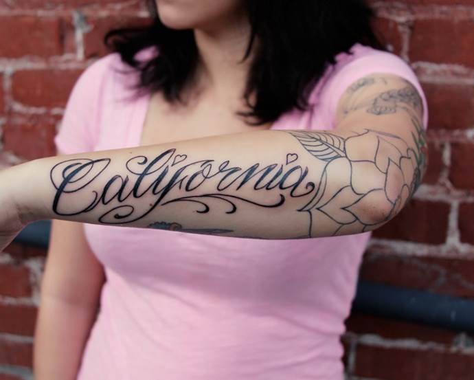 Obrázek graffiti na paži