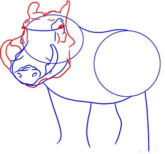 Dessin de sanglier pour enfants au crayon et à la peinture