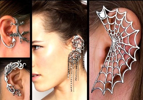 Pendientes de puño en oro, plata y alambre. Cómo llevar joyas, cómo hacer pendientes con sus propias manos. Masterclass