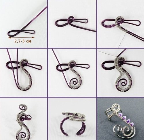 Pendiente Kaffa con oro, plata y alambre. Cómo usar las joyas, cómo hacer kaffa a mano. Clase magistral