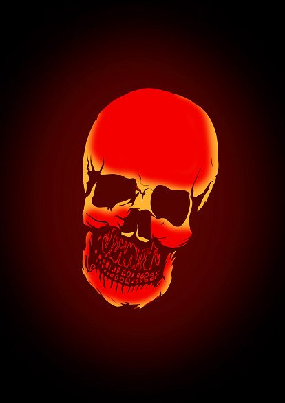 Πώς να σχεδιάσετε ένα ανθρώπινο κρανίο στη φωτιά 6