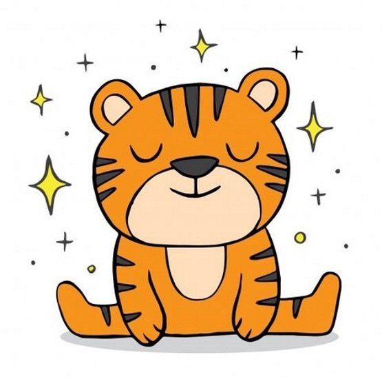 comment dessiner un petit tigre