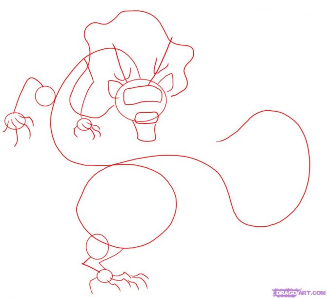 Cómo dibujar un dragón chino tradicional. *