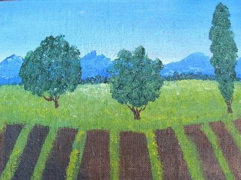 comment dessiner une branche de lavande