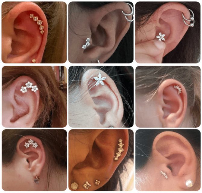 軟骨ピアスの呼び名と種類は?