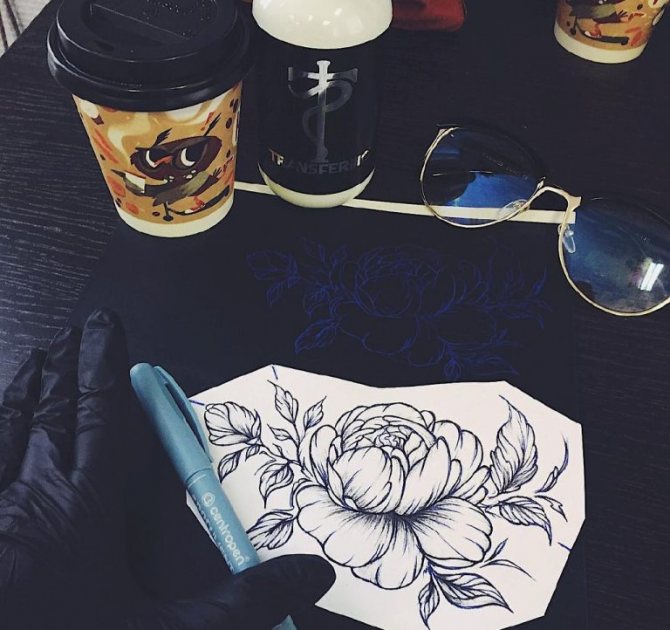 jak přenášíme kresbu do těla