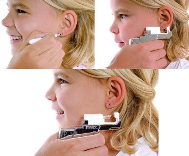 Comment percer correctement les oreilles sur les pointes. Schéma, photo