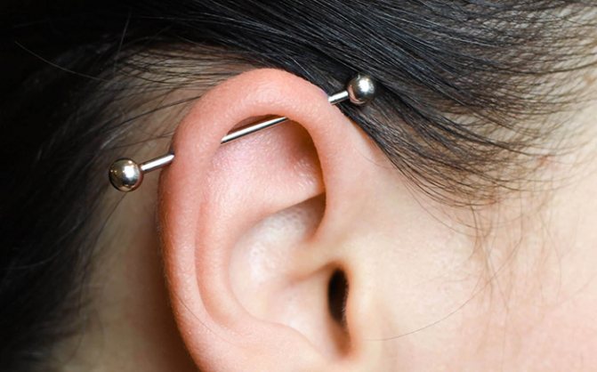 Comment percer correctement les oreilles sur les pointes. Schéma, photo