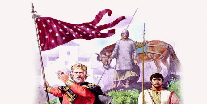 Charlemagne with the oriflamme