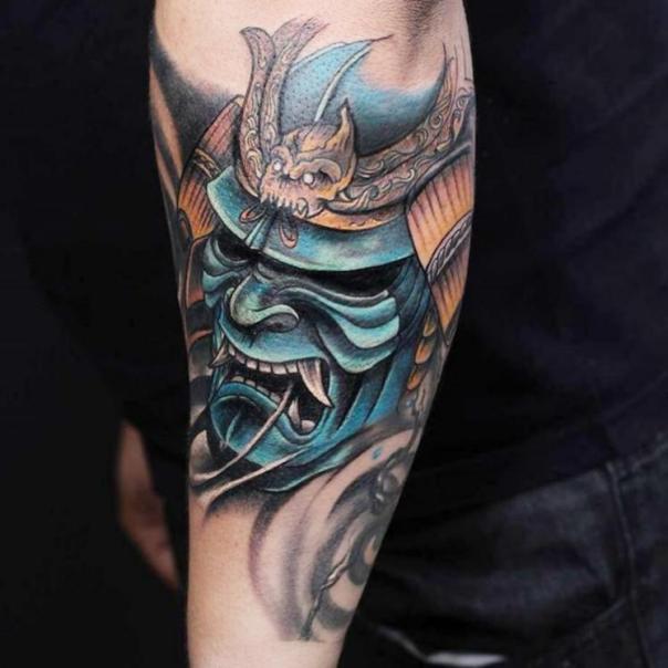 Color picture of a samurai