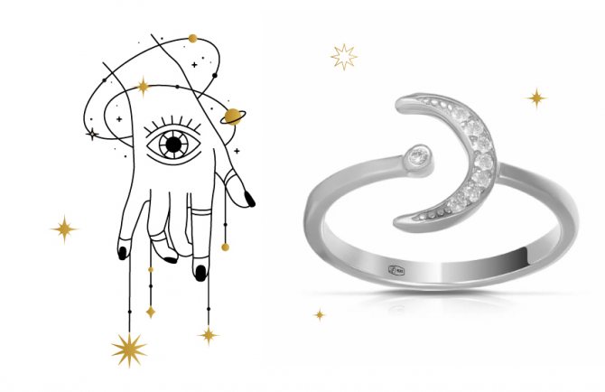 пръстен, полумесец, луна, символ, история на бижутата, интересен, 585 злато