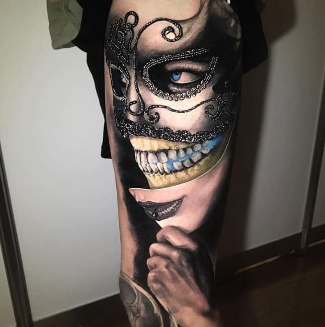 хубава маска за татуировка
