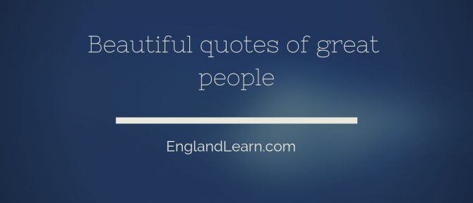 De belles citations en anglais