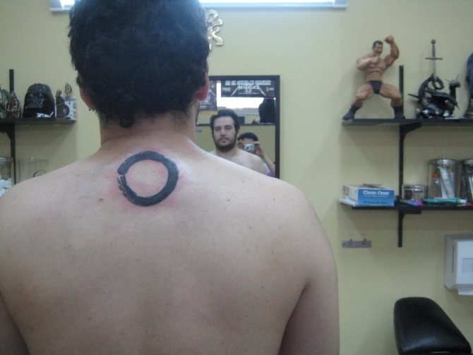 Kreis auf der Rückseite