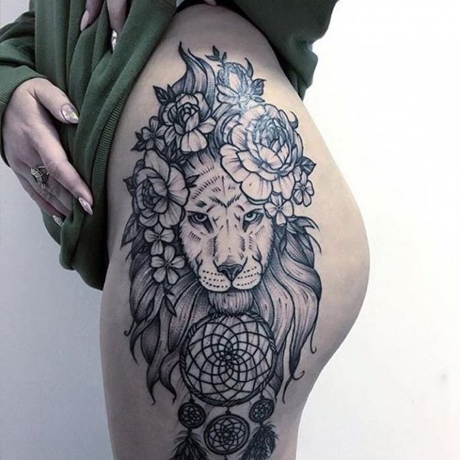 dream catcher tätoveeringu visand tiiger reiel