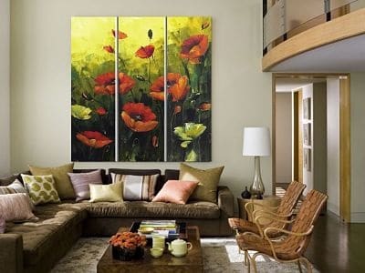 Coquelicots à l'intérieur