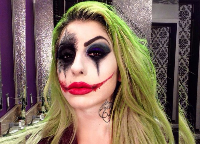 jokeri Halloween meikki