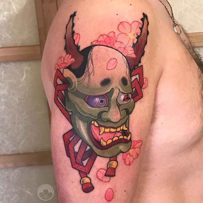 Anime Naruto Sakura Mask and Blossoms (masque et fleurs)