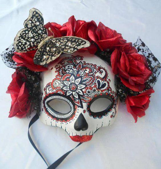 masque mexicain crâne femme