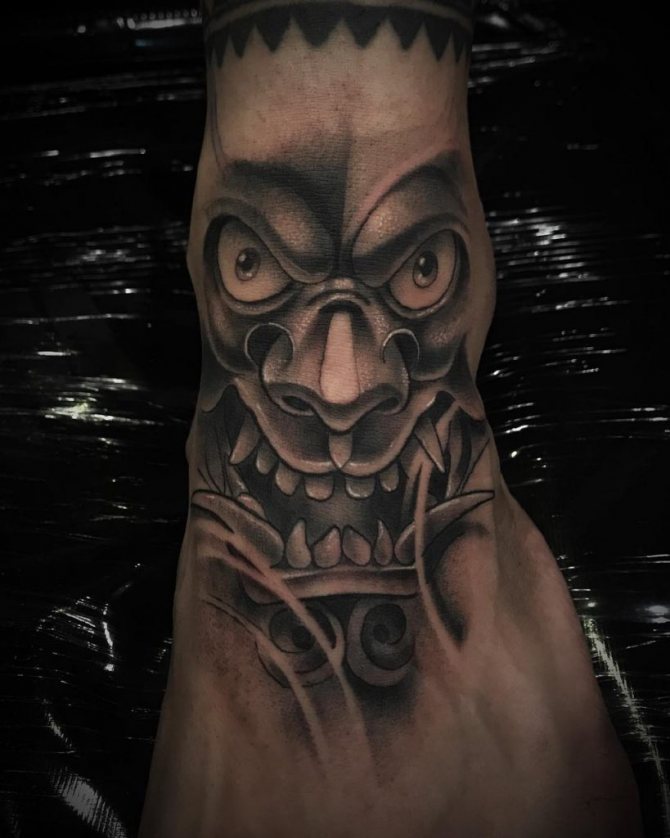 Japanese demon masks