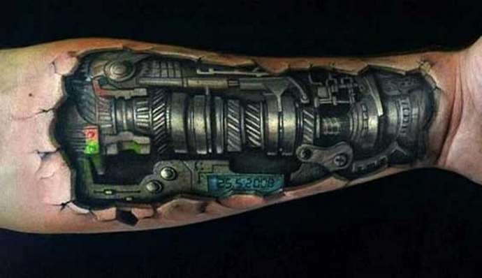 mouvement sur le bras