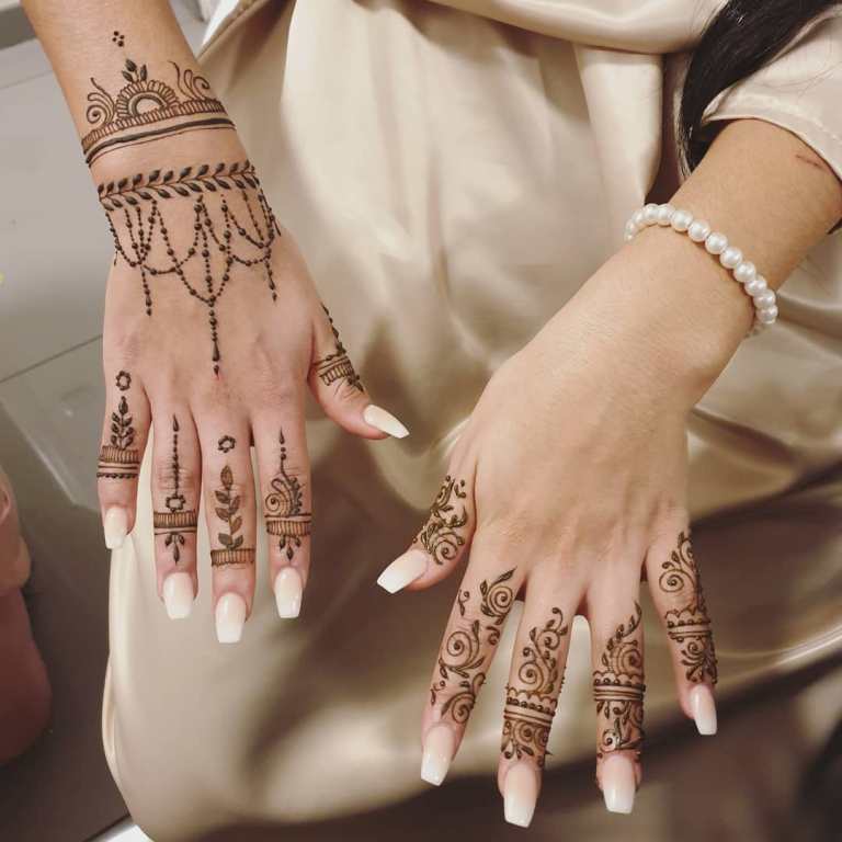 Mehendi käsi helppo piirustuksia
