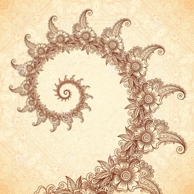 spirale Mehendi