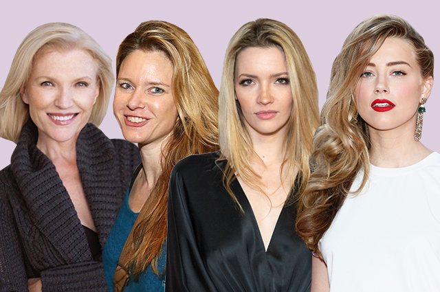 May Moschus, Talula Riley, Amber Heard und Justine Moschus