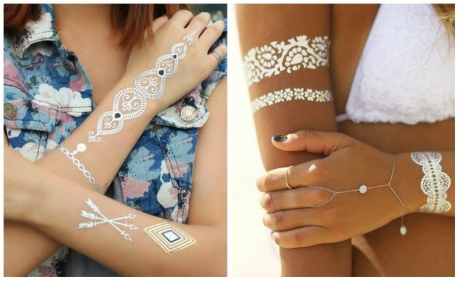 fém tetoválások a karokon