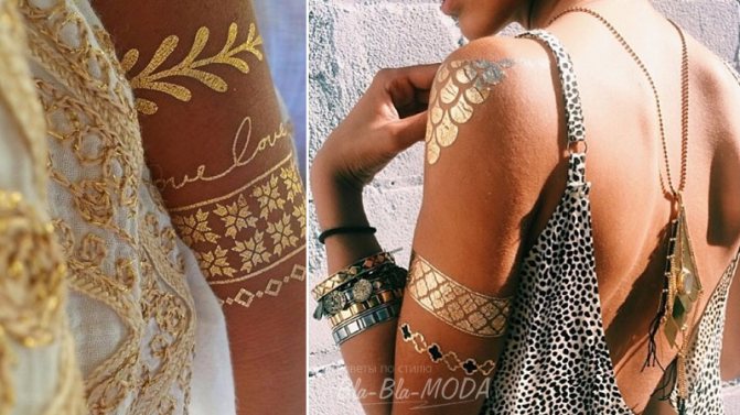 Fémes flash tetoválás a vállon, fotó