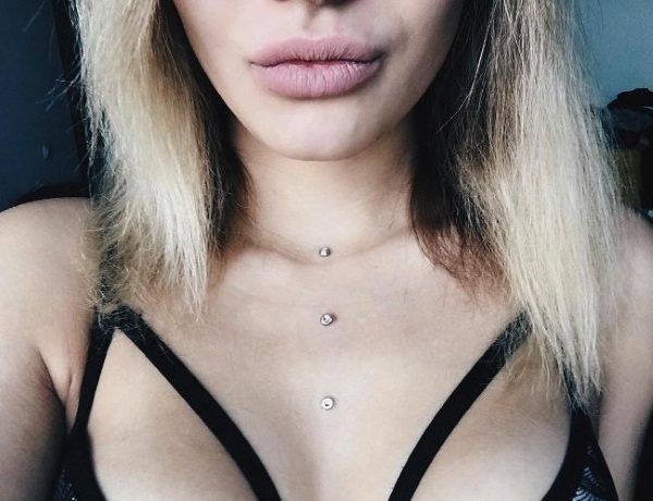 首、顔、腕、胸、鎖骨、腰のマイクロダーマル。なんだろう、フォトピアス。作り方・直し方