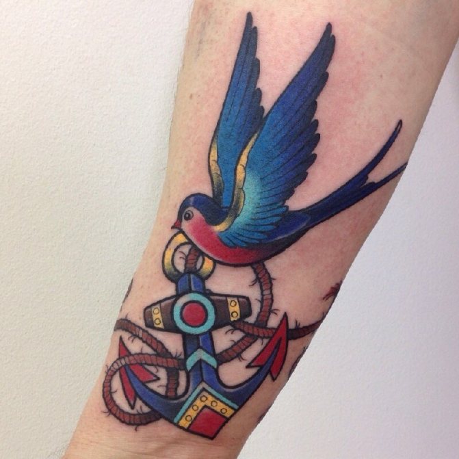 Tatuaje de golondrina para hombre - Tatuaje de golondrina para hombre - Significado de la golondrina