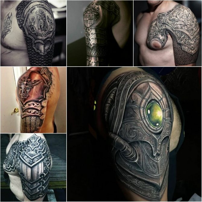 メンズショルダータトゥー - ショルダーアーマータトゥー - Shoulder Armour Tattoo