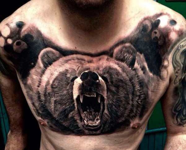 Tatouages d'hommes sur la poitrine 5