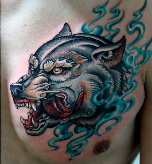 Tatouages d'hommes sur la poitrine 7