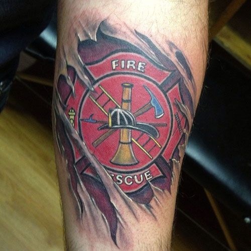 Maltese cross tattoo for men