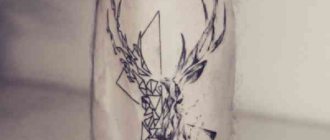 Τατουάζ Shin, αφαίρεση και γεωμετρία