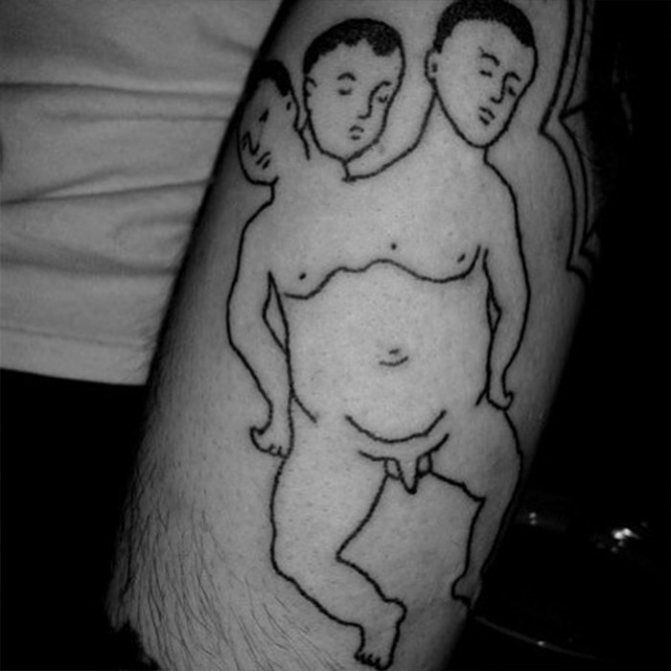 bedruckte partaks siamesische zwillinge