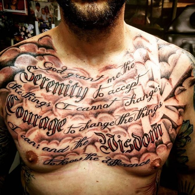 chest inscriptions