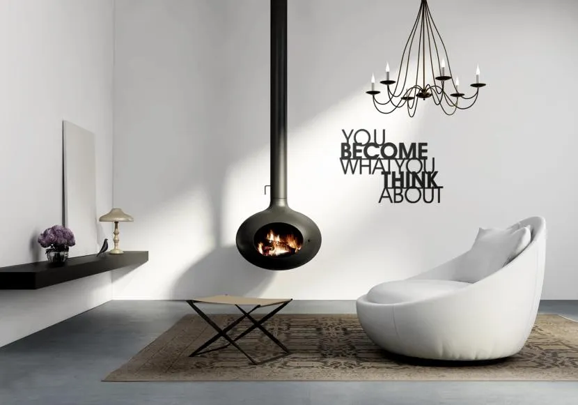 Sticker in a Scandinavian interior