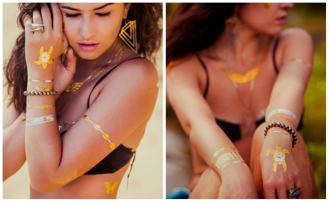 Stickers flash sur la peau