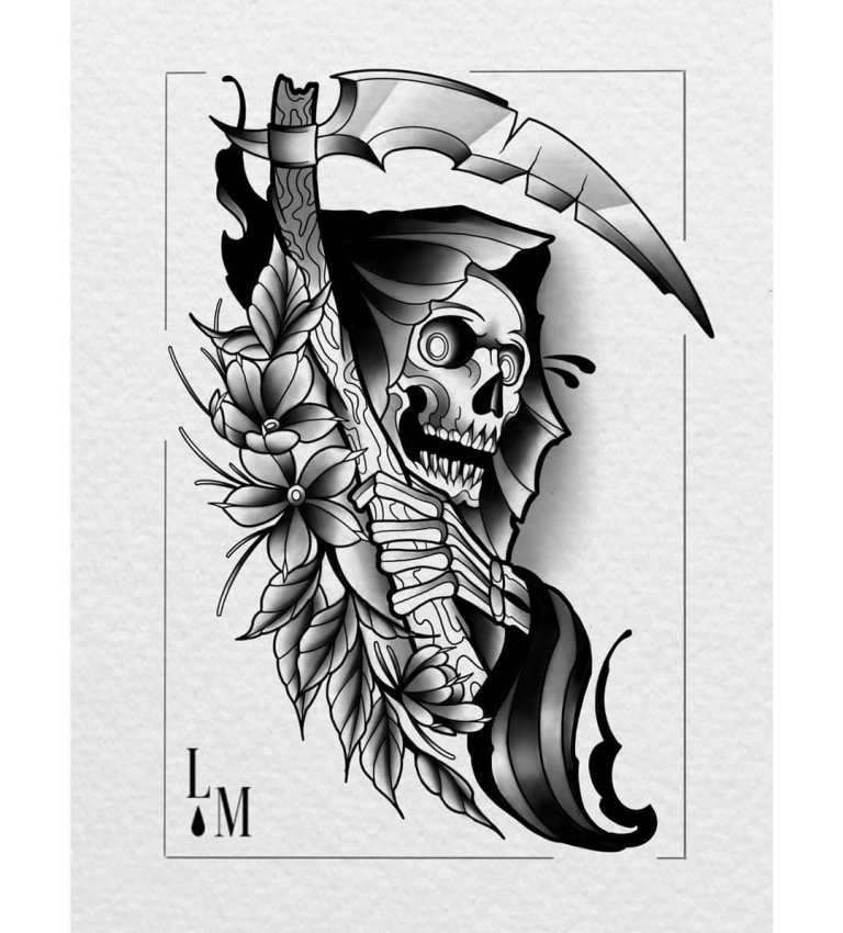 Значението на татуировката Slash death в зоната