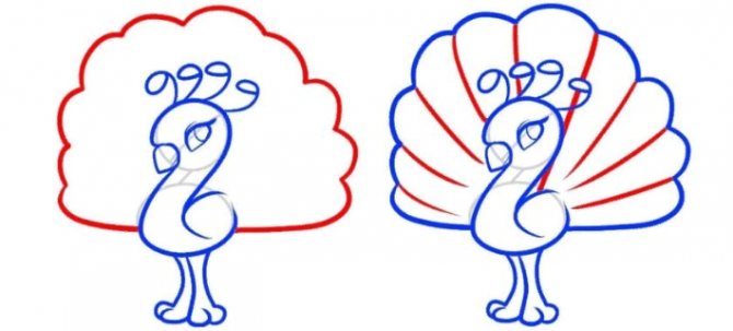 Dessinez un éventail et divisez-le en secteurs pour représenter la queue.